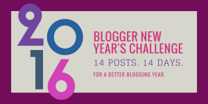 new year blogging challenge